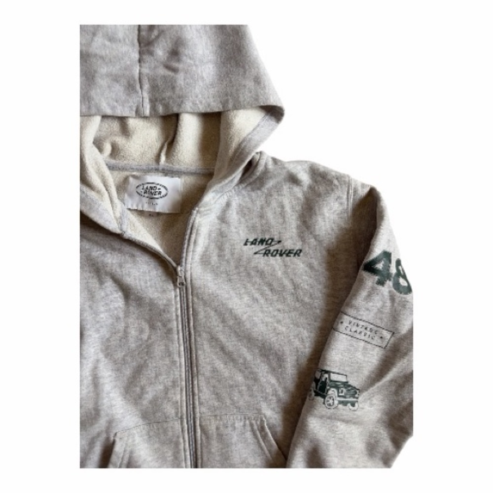 PacSun Land Rover Gray Zip-Up Hoodie